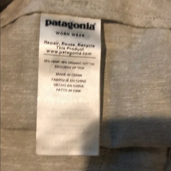 NWT Patagonia island hemp shorts chambray shorts - Picture 9 of 10